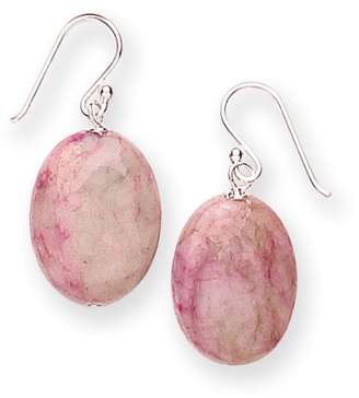 Goldmajor Sterling Silver with Reconstituted Pink Serpentine Drop Earrings