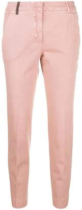 Peserico cropped slim-fit trousers