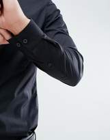 Thumbnail for your product : ASOS Slim Shirt In Black With Button Down Collar