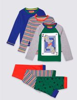 Thumbnail for your product : Marks and Spencer 3 Pack Printed Pyjamas (9 Months - 8 Years)