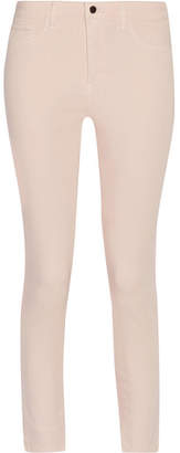L'Agence Margot Cropped High-rise Skinny Jeans - Pastel pink