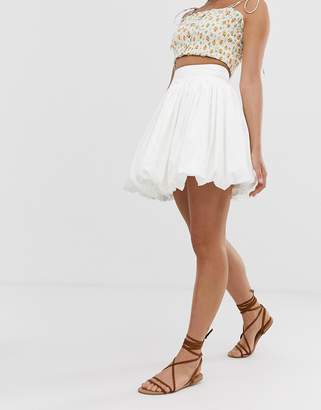 ASOS Design DESIGN cotton bubble mini skirt