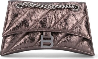 Balenciaga - BB Chain M Paris Charm Canvas Flap Bag Brown