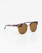 Thumbnail for your product : Le Château Tortoise Mirrored Sunglasses
