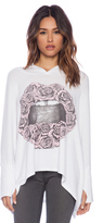 Thumbnail for your product : Lauren Moshi Wilma Pink Rose Lip Oversized Hoodie