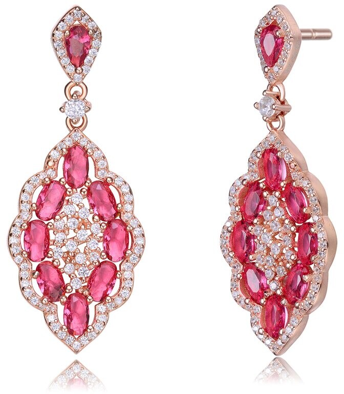 Genevive 14K Rose Gold Vermeil Earrings