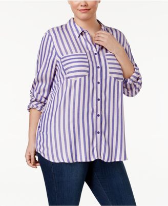 Melissa McCarthy Trendy Plus Size High-Low Shirt