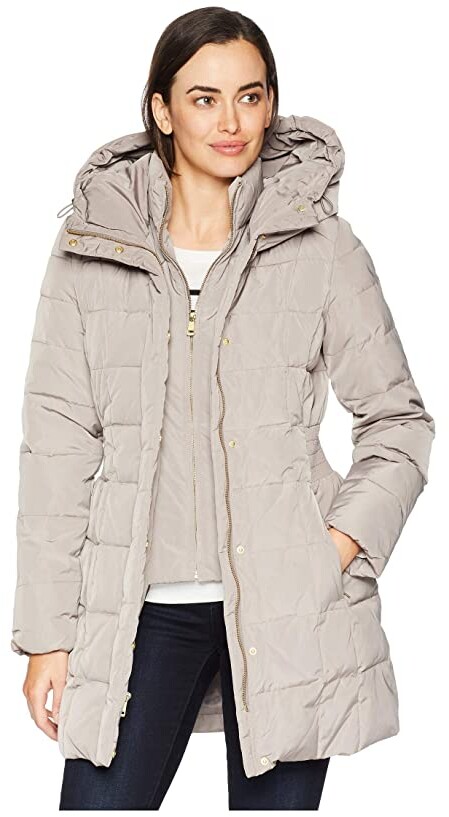 cole haan zip front down jacket