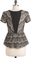 Thumbnail for your product : Sara Sara Qu'est Top in Black