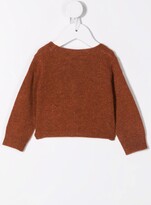 Thumbnail for your product : Bonpoint rib-trimmed V-neck cardigan