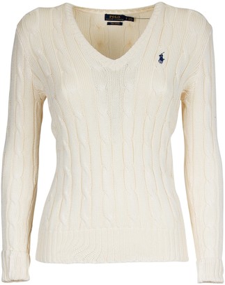 Polo Ralph Lauren Logo Cable-Knit Sweater