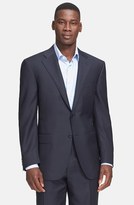 Thumbnail for your product : Canali Classic Fit Navy Tonal Houndstooth Wool Suit