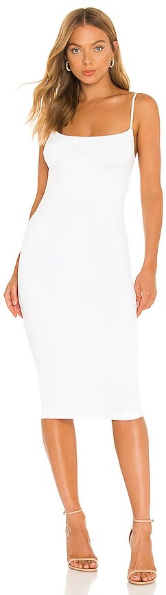Caity Ribbed Halter Maxi Dress - White