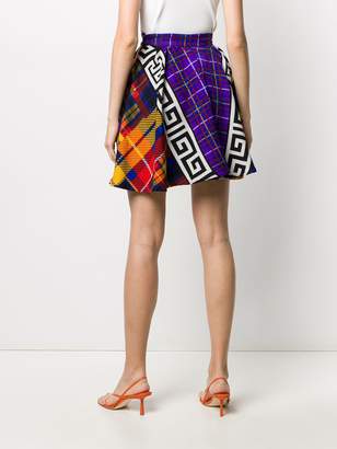Versace Pre-Owned 1990's abstract pattern skirt
