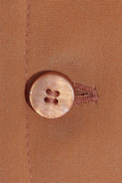 Thumbnail for your product : Chloé Pussy-bow Eyelet-embellished Silk Crepe De Chine Blouse
