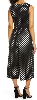 Connected Apparel Polka Dot Jumpsuit