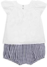 Ralph Lauren Baby's and Toddler's Two-Piece Cotton Top & Bloomers Set