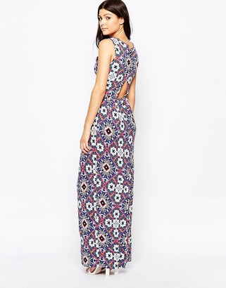 French Connection Electric Mosaic Jersey Maxi