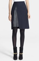 Thumbnail for your product : 3.1 Phillip Lim Leather Inset Techno Jersey Skirt