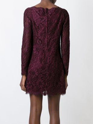 Dolce & Gabbana floral lace mini dress