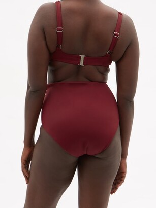 FORM AND FOLD The Rise High-waist Bikini Briefs - Red