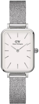 Daniel Wellington Quadro Pressed 26mm White Sterling Silver Watch DW00100438