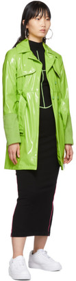 Kirin Green Short Trench Coat