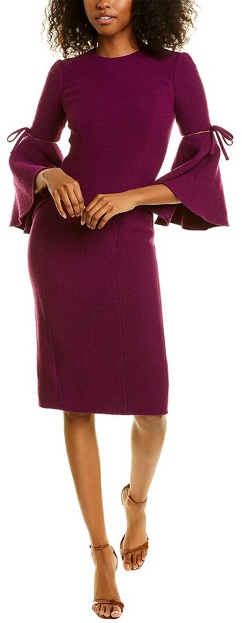 oscar de la renta purple dress