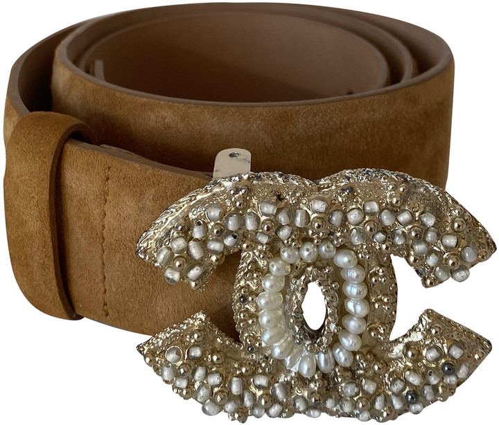Chanel Brown Suede Belts