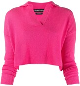 Thumbnail for your product : Antonella Rizza Cropped Cashmere Polo Jumper