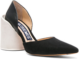 Thumbnail for your product : Jacquemus Two Tone Block Suede Heel Pumps