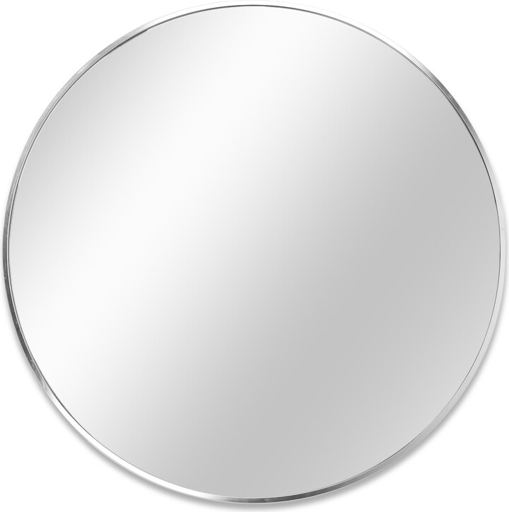IGEMAN 32 inch Entryway Round Wall Mirror, NonDistortion HD Reflection