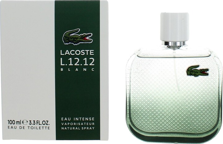 Lacoste 2pcs L.12.12 Blanc Intense by Lacoste 3.4 oz Eau De Toilette Spray for Men