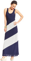 Thumbnail for your product : ECI Perforated Striped Maxi Dress