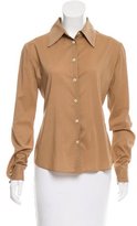 Thumbnail for your product : Miu Miu Long Sleeve Button-Up Blouse