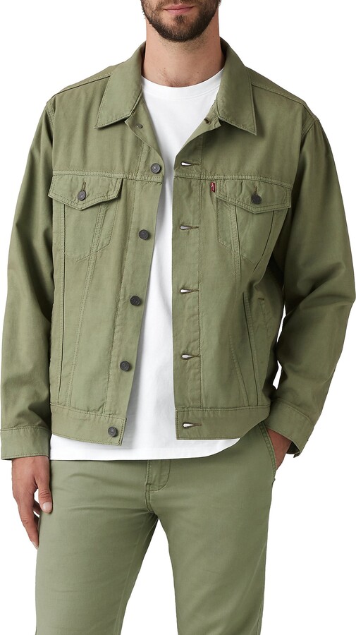 Levi's Relaxed Fit Cotton & Linen Trucker Jacket