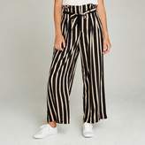 Thumbnail for your product : Apricot Black Striped Belted Trousers
