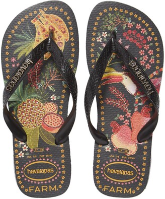 havaianas top farm tropical flip flops