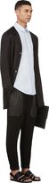 Thumbnail for your product : Alexander McQueen Black Washed Silk Long Cardigan