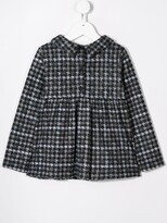 Thumbnail for your product : Douuod Kids Houndstooth Print Blouse