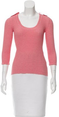 Gucci Striped Scoop Neck Top w/ Tags