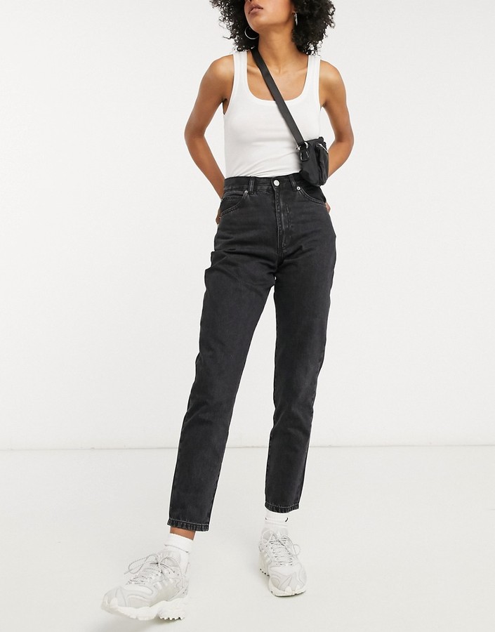 Dr. Denim Nora high rise mom jeans in black - ShopStyle