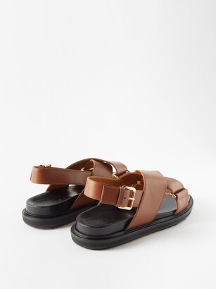 Marni Fussbett Leather Sandals