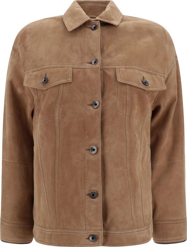 Brunello Cucinelli Shiny Cuff Couture Four-Pocket Jacket