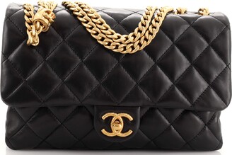 Chanel All Slide Long Flap Bag Quilted Lambskin Medium - ShopStyle