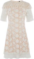 Thumbnail for your product : Topshop Lace cap sleeve dress