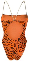 Thumbnail for your product : Reina Olga Chloe tiger print swimsuit