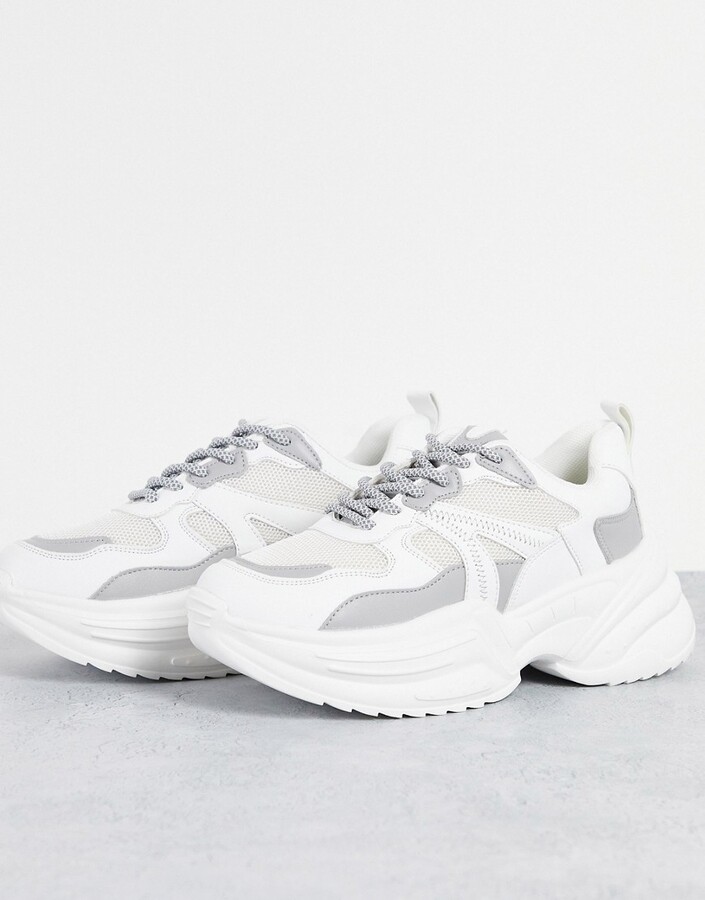 Topshop City Chunky Sneakers in White - ShopStyle