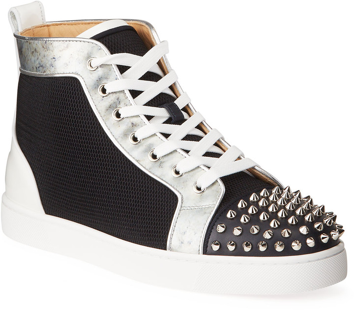 louis spikes orlato high top sneaker