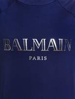 Thumbnail for your product : Balmain Logo Printed Cotton Jersey Sweatshirt